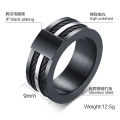 High Quality New Unique Style 316L Titanium Stainless Steel Rope Design Men Jewelry Rings R-169. 