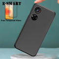 For ZTE Axon 40SE Case + Tempered Glass Screen Protector Film Transparent Clear Silicone Cover Full Protector Phone Casing for ZTE Axon 40SE Housing.