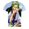 Anime Day Wind One Piece Character Luffy To Giant Soron 3d Printed T-Shirt Men And Women The Same Summer Crewneck T-Shirt. 