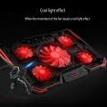 Laptop Cooling Pad for 1417 Inch Laptops, with Five Stove Fans, TNBK0033. 