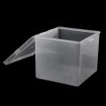 Translucent Storage Box with Lid for Jewelry Stationery Headwear Rectangular Collection Case Multipurpose Home Organizer Box. 