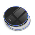 Ultra-thin Round 15W Qi Wireless Charging Pad Phone Charger for Samsung Galaxy. 
