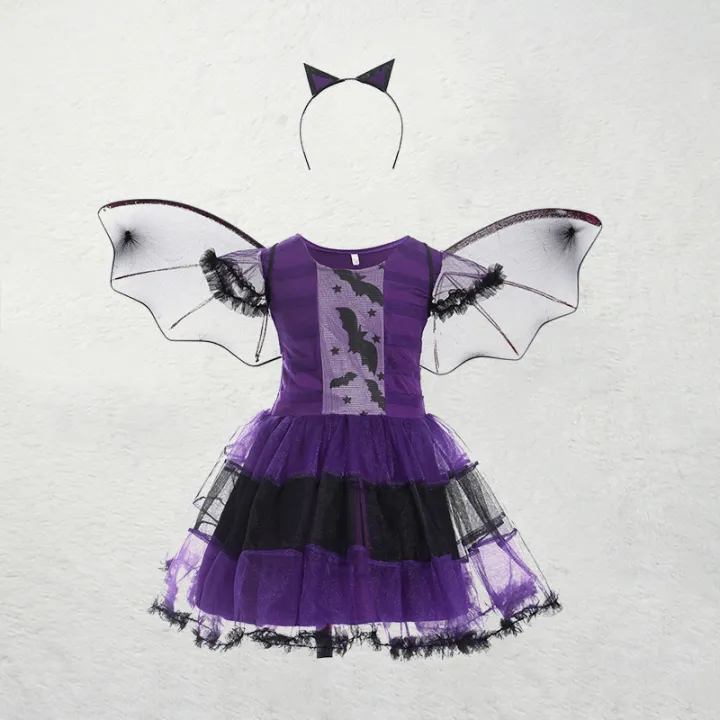 Kids%20Girls%20Purple%20Bat%20Vampire%20Princess%20Dress%20Fancy%20Cosplay%20Costume%20Witch%20Clothes%20with%20Wing%20Halloween%20Role%20Play%20Clothing%20-%20Image%205
