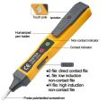 Smart Non-contact Voltage Tester Pen AC/DC Voltage Detector Circuit Tester Pencil Electric Indicator With Alarm Buzzer AC Wire.