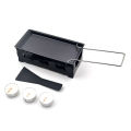 Non-Stick Cheese Raclette Oven Metal Grill Plate Rotaster Baking Tray Stove. 