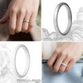 Wholesale Sport Band Finger Ring Woman Custom Thin Silicone Rubber Wedding Rings Finger Rings for Elegant Women.