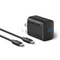 Anker 30W USB-C Charger, Anker 312 Charger with Compact and Foldable Design, High-Speed Fast Charging for iPhone 14/13/12 Series, Samsung S23, MacBook Air, iPad Pro, & More 5 ft USB C Cable Included.
