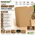 Premium Brown Kraft Paper A4 180GSM 20 Sheets for Craft Drawing Printing & Packaging.