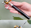 Telebrands As Seen on Tv MINI POCKET PEN FISHING ROD POLE WITH GOLDEN BAITCASTING REEL SET. 