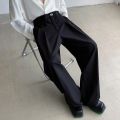 Black Suit Pants Men Oversized Fashion Social Mens Dress Pants Korean Loose Wide Leg Pants Mens Baggy Formal Trousers M-2XL. 