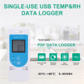 1 Pcs TempU 03 USB Temperature Humidity Data Logger Reusable RH TEMP Datalogger Recorder Humiture Recording Meter. 