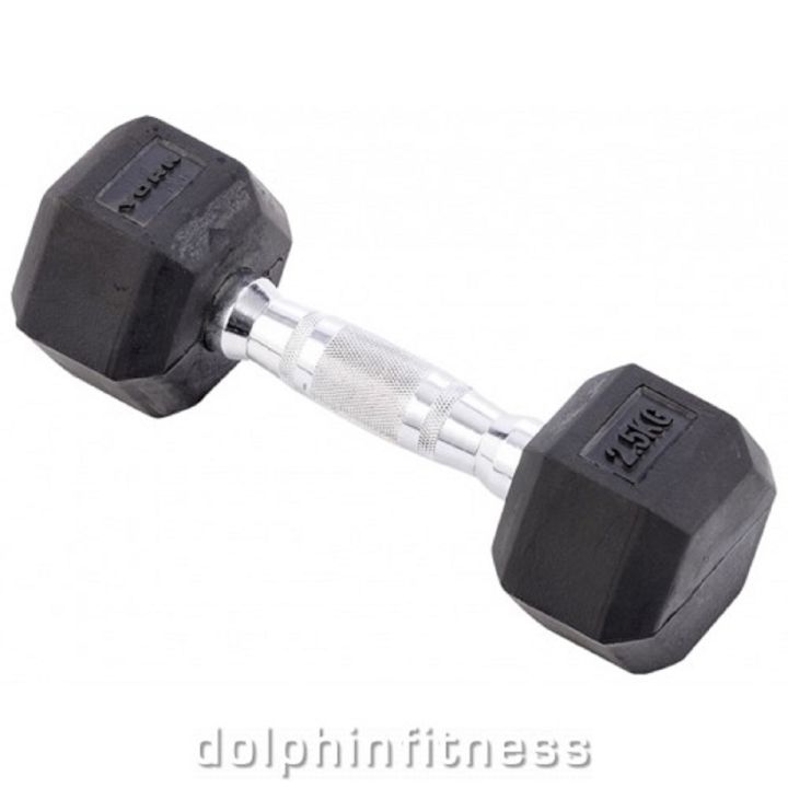 Hex dumbbells' 2.5 KG 1PCS-BLACK