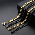 Men's Cuban Link Chain Necklace Stainless Steel Long Chain Hip Hop Male Jewelry Gifts. 