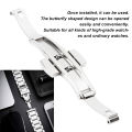 Butterfly Watch Deployment Clasp, Rustproof Stainless Steel Deployment Clasp for Ordinary Watches.