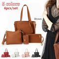 4Pcs/set Crossbody Bags Women Bag Set Pattern Leather Shoulder Bags Purse Ladies PU Crossbody Bag. 