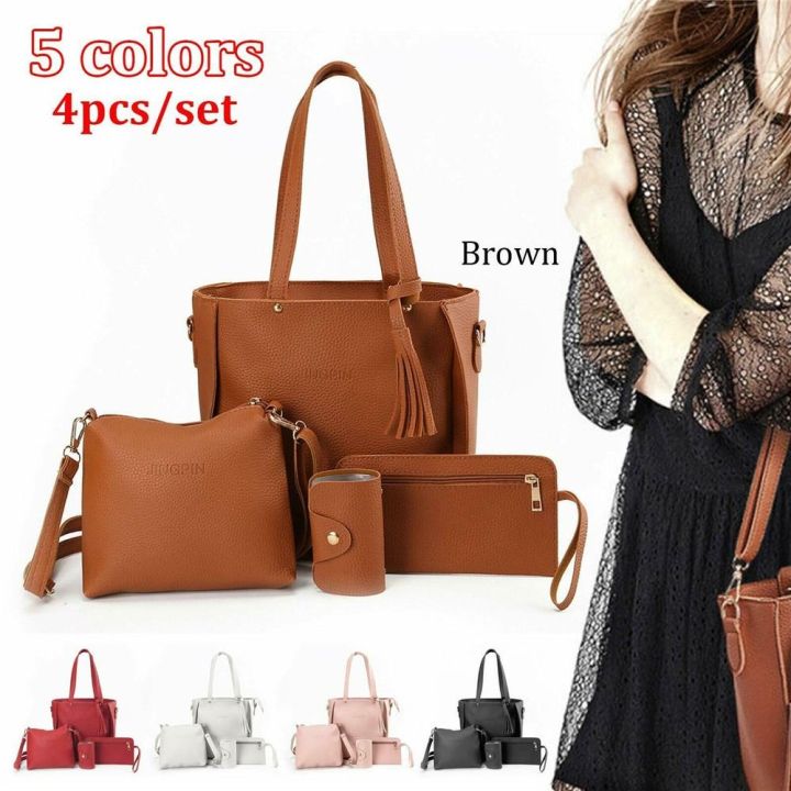 4Pcs/set%20Crossbody%20Bags%20Women%20Bag%20Set%20Pattern%20Leather%20Shoulder%20Bags%20Purse%20Ladies%20PU%20Crossbody%20Bag%20-%20Image%203