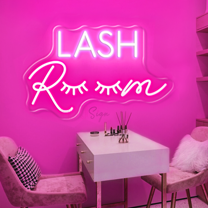 Neon Sign Lights LASH Room Decoration Wall Art Light Beauty