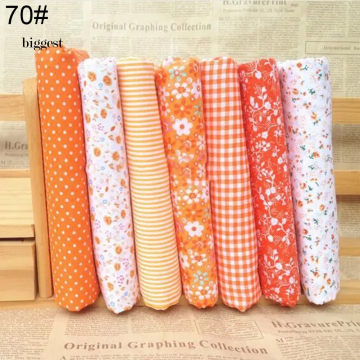 BIG%207Pcs/Set%20Quilting%20Fabric%20Floral%20Cotton%20Cloth%20DIY%20Craft%20Sewing%20Handmade%20Accessory%20-%20Image%204