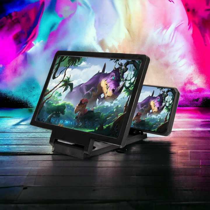 3D Mobile Phone Screen Amplifier Foldable Glass, Phone Holder, Movie/Video Magnifier for Smartphone Enlarged Screen