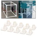 PVC Corner Connector, 3 Way Pipe Fittings High Gloss Finish 10PCS 25mmInnerDiameter for Indoor and Outdoor Use. 