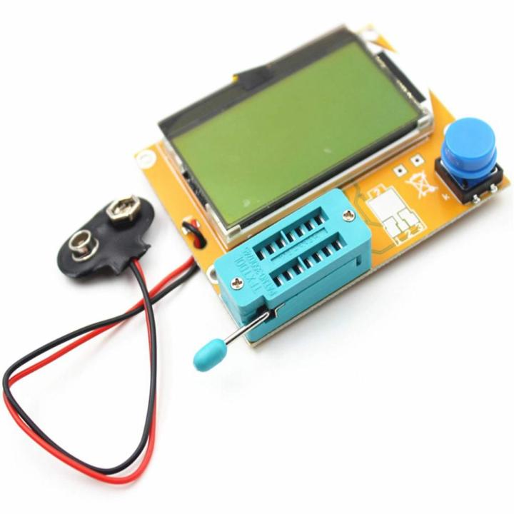 LCR-T4 Digital Component Tester Transistor Diode Triode Capacitance Resistance E.S.R Meter MOS PNP NPN Checker With LCD Display LCR-T4 Component Testers Tools