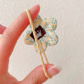 10pcs/Set Colorful Flower Hair Ties Elastics Ponytail Holders Rubber Band Baby Hair Accessories For Toddlers Kids Teens Girls.