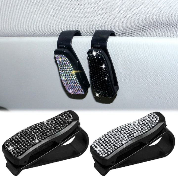 Crystal%20Rhinestone%20Glasses%20Clip%20for%20Car%20Sun%20Visor%20Mount%20Sunglasses%20Clip%20Holder%20Fastener%20Auto%20Car%20Interior%20Decoration%20Accessories%20-%20Image%203
