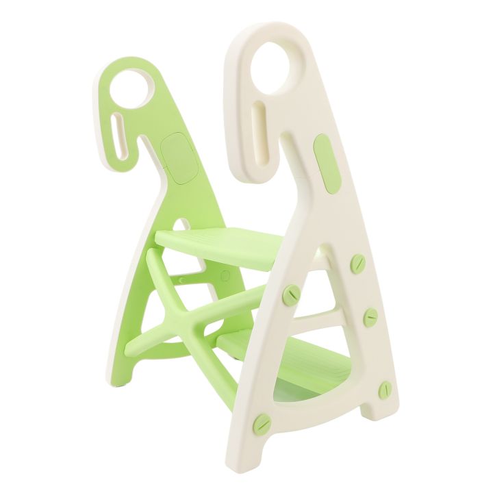 Toddler Step Stool Triangular Structure 2 Levels Toddler Step Stool Stable Ergonomic Height Adjustable with Handle for Bathroom
