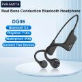 PARAMITA Real Bone Conduction Bluetooth Headphone Wireless Earphone IPX6 Waterproof Headset with Mic for Workouts Driving Sports.