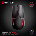 FANTECH WGC2 VENOM II 2.4G Wireless Gaming Mouse Pixart 3212 2400DPI RGB Rechargeable Mouse Ergonomic Mice For Laptop PC BLACK.