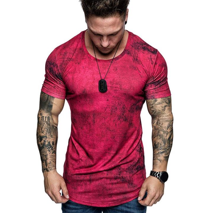 New Monochrome 3D T-Shirt Men's Casual Top Men's 3D T-Shirt Summer O-Neck Shirt Large Size Streetwear