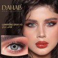 New Dahab Lumirere Gray Color Contact Lens With Regular Kit Box For Men And Women. 1 Pair Dahab Color Contact Lens For Eye Makeup and Cosmetics. Dahab Gold Collection. #lumireregray. 