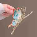 Elegant Pearl Crystal Hairpins Butterfly Hair Clip Catch for Women Girl. 