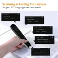 Language Translator Device Real Time Reader Scanner Pen Dictionary Voice Translator Support 112 Languages Text to Speech. 