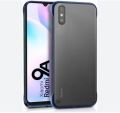For Redmi 9a frameless Clear Cover Case-black and blue.