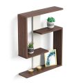 Easton Wall Decor Floating Shelf Display Rack, Office Decorative Display Unit, Hall Décor for Living room Home Furniture (Wenge & White 24x20"). 