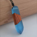 Fashion Necklace Pendant jewelry gifts resin rope fashionable Unisex wood chain Men Women.