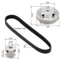 Synchronous Wheel Model Mechanical Timing Belt 20&60 Teeth 5mm Bore Aluminum Timing Pulley.