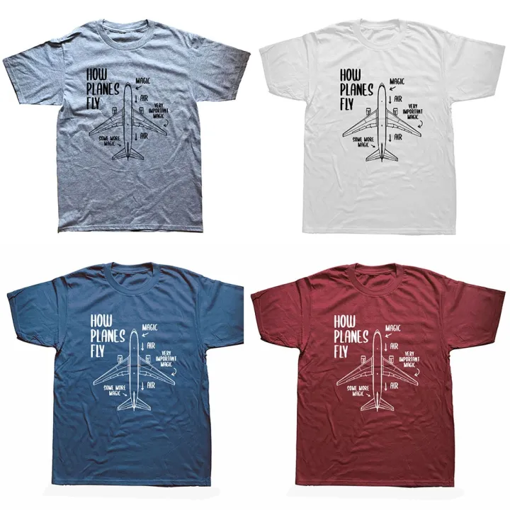 Novelty%20How%20Planes%20Fly%20Engineer%20ot%20Airplane%20T-Shirt%20Mens%20Short%20Sleeves%20Oversized%20%20Hop%20%20Printed%20T%20Shirts%20Top%20Tees%20-%20Image%204