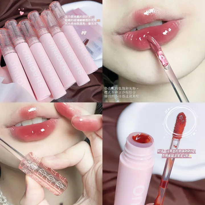 Sagino%20Bubble%20Bear%20Lip%20Glaze%20Light%20and%20transparent%20mirror%20glass%20lips%20are%20moisturizing%20and%20easy%20to%20color,%20showing%20white%20lipstick,%20women's%20affordability%20-%20Image%203