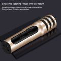 BGN-C7 Condenser Microphone Dual Phone Karaoke Live Singing Microphone Built-in Sound Card. 