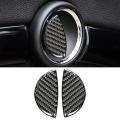 4X Carbon Fiber Car Interior Door Handle Stickers Decal Decor for Mini Cooper R55 R56 R60 Clubman Countryman F55 F54 F60.
