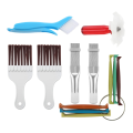 7Pcs Air Conditioner Fin Cleaner Set, Ac Fin Comb Condenser Fin Straightener Brush, Air Conditioner Repair Clean Tool Easy Install Easy to Use.