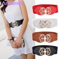 Retro Dress Belt Stylish Heart Buckle Elastic Belt for Women Perfect for Dresses Coats Parties Daily Wear Faux Leather Waistband Versatile Chic Accessory Practical Faux Leather Belt.