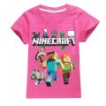 Minecraft Boys and Girls Short Sleeve T T-shirt 844 Cartoon Animation Children's Clothing.