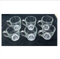 6 Pieces Tea Cup Set - Transparent - Enjoy Tea Time With This Elegant Transparent Cup Set.