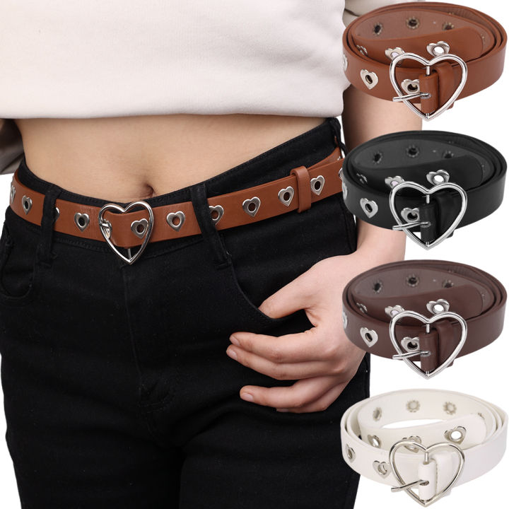 Women%20PU%20Leather%20Belt%20Heart%20Buckle%20Cute%20Black/white%20Belt%20Ladies%20Pants%20Party%20Dress%20Jeans%20Hollow%20Out%20Heart%20Punk%20Style%20Belt%20-%20Image%208