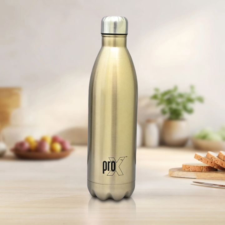 Proclean Stainless Steel Vacuum Insulated Cola Shape (1000ml) Thermos Sunshine Water Bottle_ WB-1671