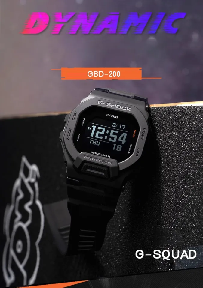 Ready Stock) G GBD200 Men Watch Sport Watch Dual Time