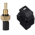 Engine Water Coolant Temperature Sensor Temp Sensor with Car Window Control Switch Button Window Lifter Switches. 
